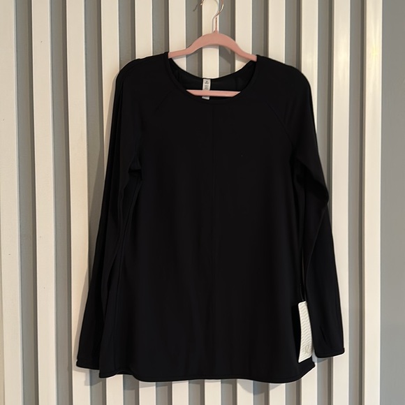 Lululemon Making Moves Long Sleeve Top Black size 10 NWT - Picture 2 of 6